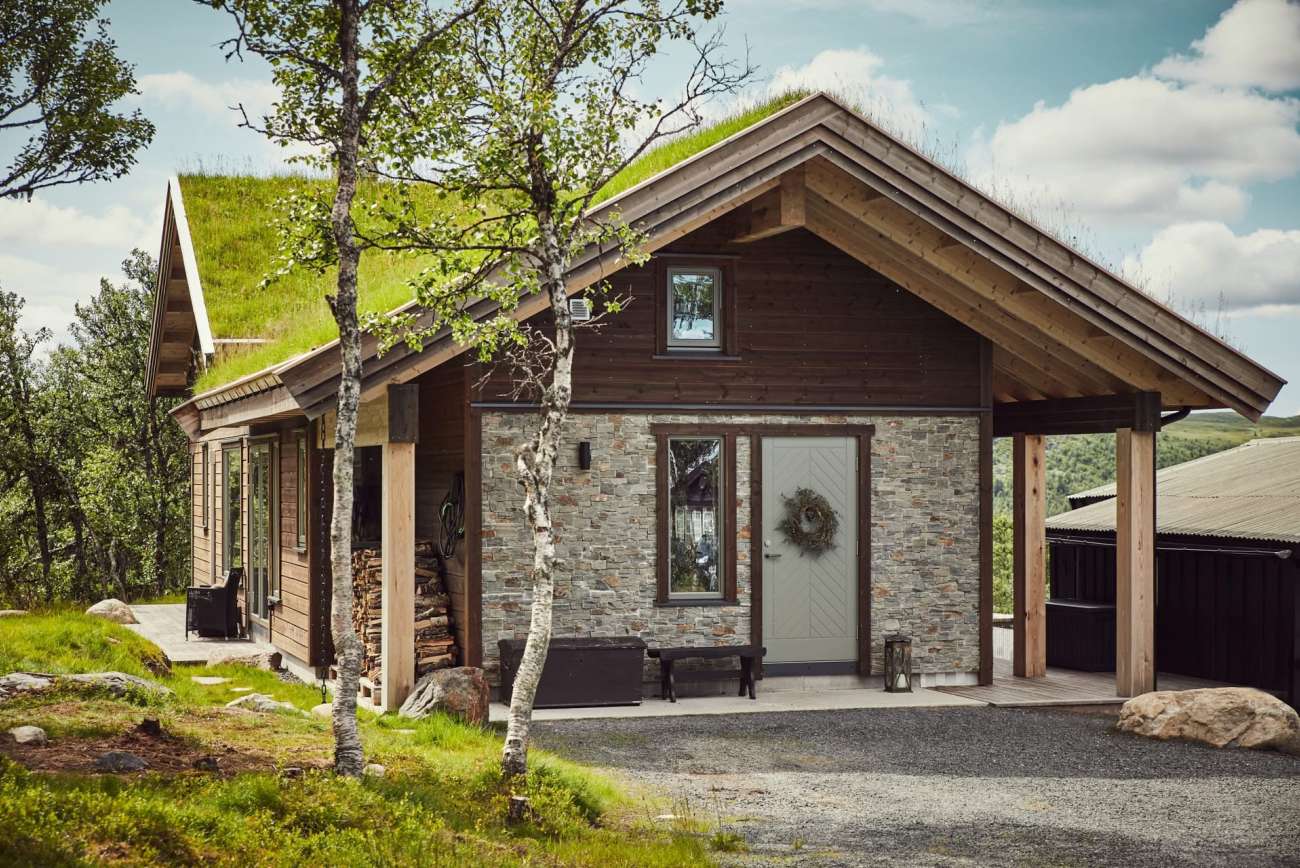 Flagstones installation in Norway