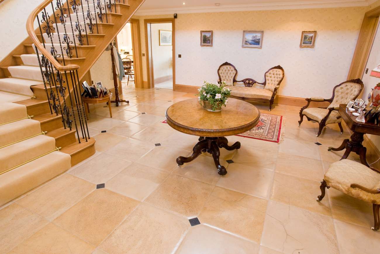 Flagstones installation in Worcestershire