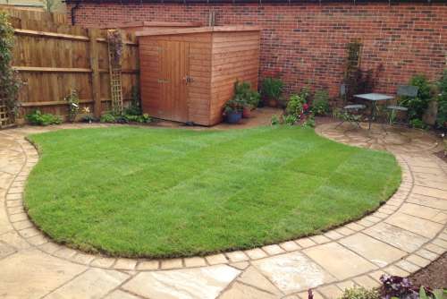 Old Mill with Cotswold cobble edgings