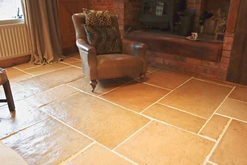 Antique Limestone with Antique Oil finish