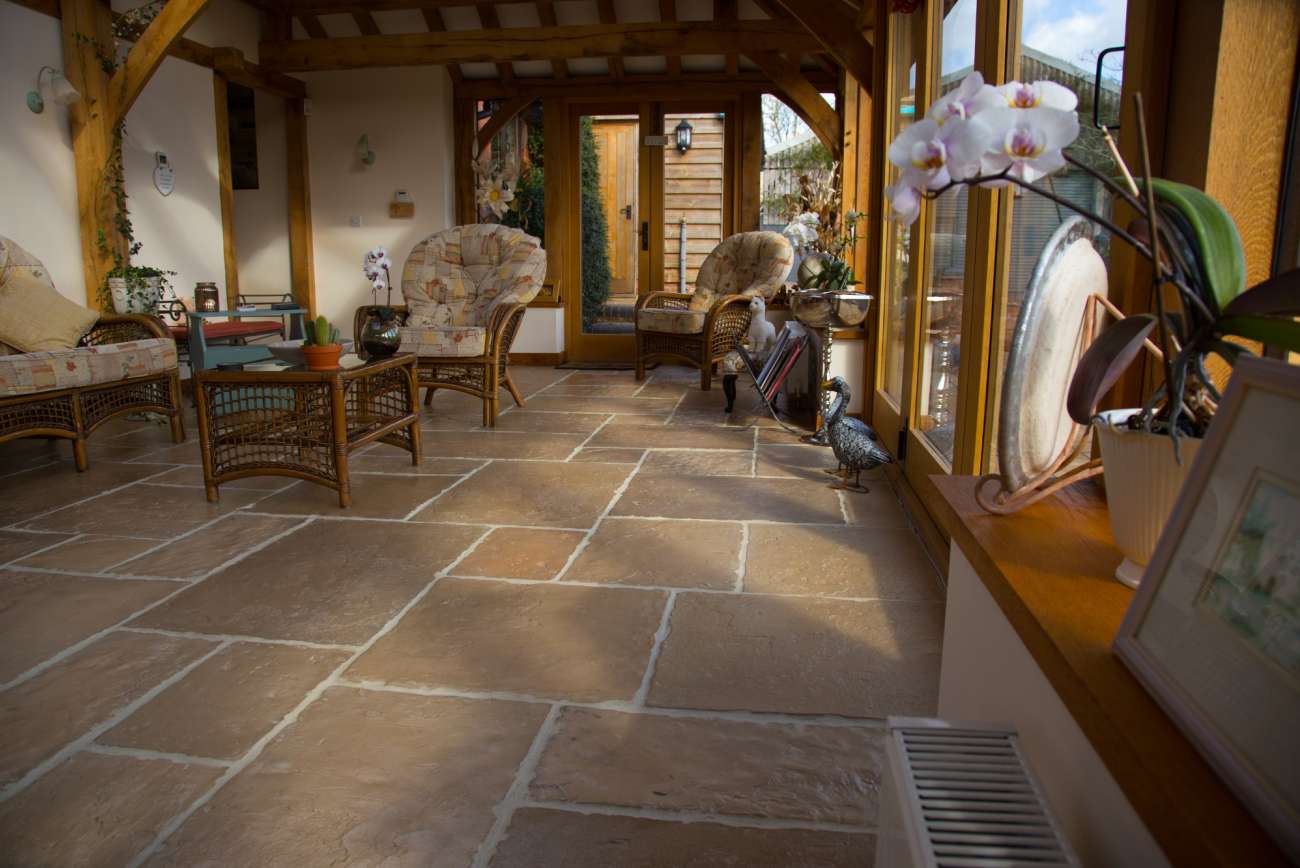 Old Mill flagstones in Honey Gold
