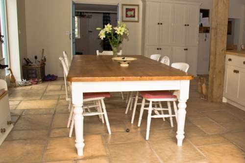 French Limestone Honey Gold finished with Satin Sealant