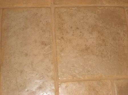 French Limestone with Satin Sealant
